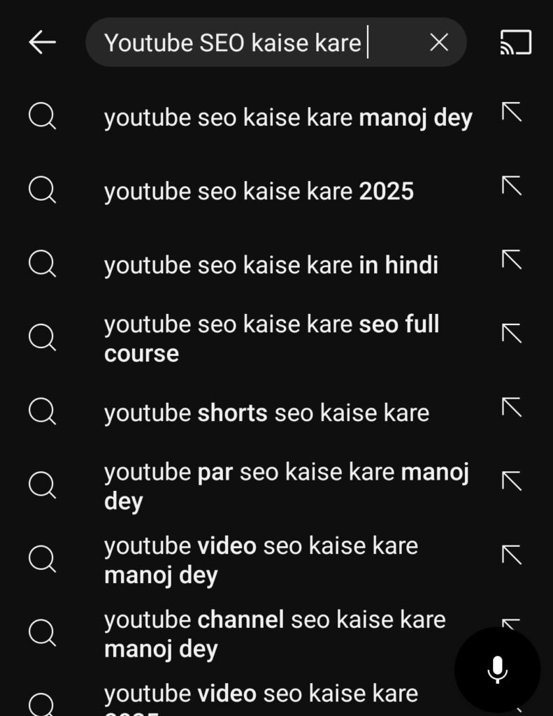 Youtube search query 
